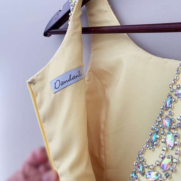 EUC Yellow Short Prom /Pageant Dress size 11 girls - Picture 4 of 6